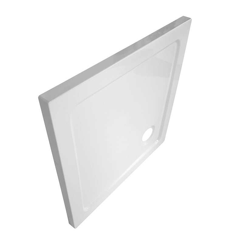 KABINA PRYSZNICOWA KWADRATOWA Z BRODZIKIEM BS10A/ST02A CZARNA/BIAŁY 80x80 CM BS10A+ST02A-WH
