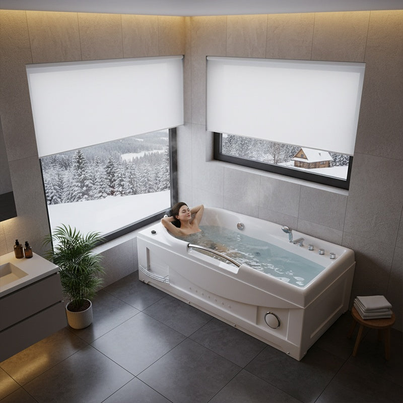 WANNA Z HYDROMASAŻEM RAMZES 634 BIAŁA 168x85 CM RAMZES-634-168X85