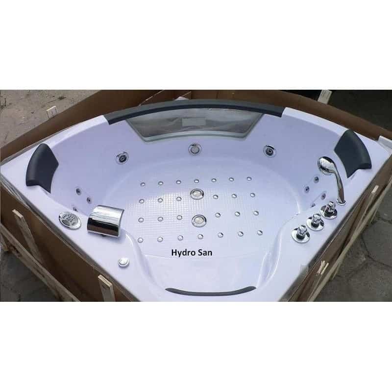 WANNA Z HYDROMASAŻEM TIGA 604 BIAŁA 152x152 CM TIGA-604-152