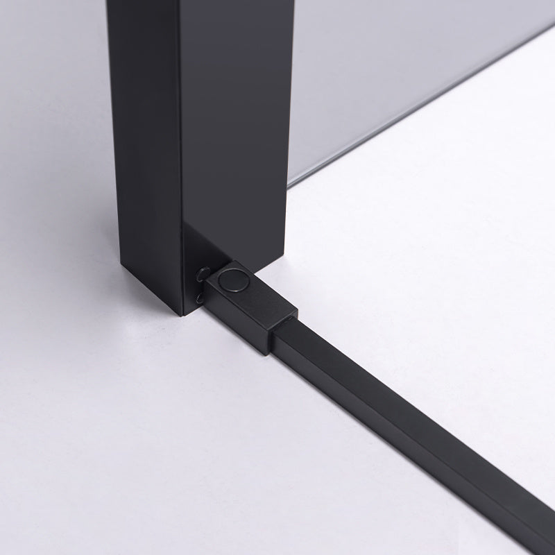 KABINA PRYSZNICOWA PROSTOKĄTNA SUPER SLIM NOVA CZARNA 100x90 CM 6 MM NOVA-BL-100X90