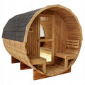 SAUNA OGRODOWA FIŃSKA BECZKA Z PIECEM ASKER-HG 4-6 OSOBOWA 210x240 CM ASKER-HG