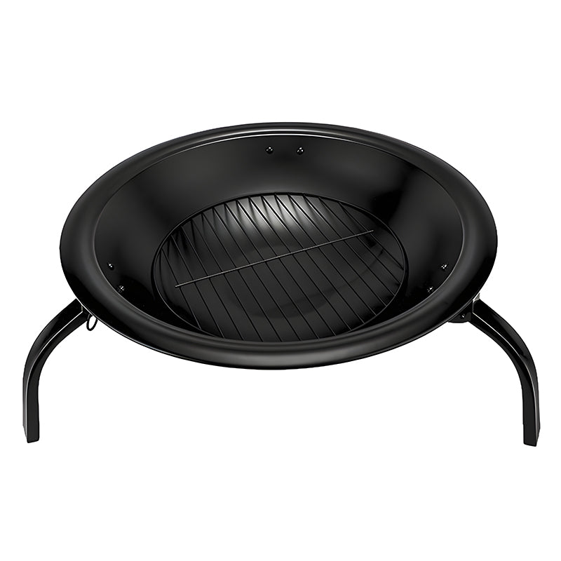 GRILL OGRODOWY WĘGLOWY Z POKRYWĄ VL07 CZARNY VL07-BLACK