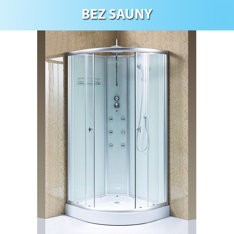 KABINA PRYSZNICOWA Z HYDROMASAŻEM WSH7703A CHROM 80x80 CM WSH7703A-80