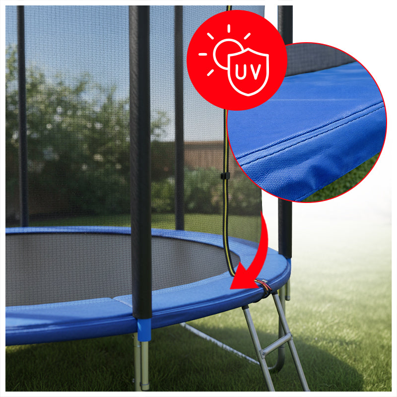 TRAMPOLINA OGRODOWA DLA DZIECI SKY 10FT CZARNO/NIEBIESKA 305 CM 10FT-SKY-305