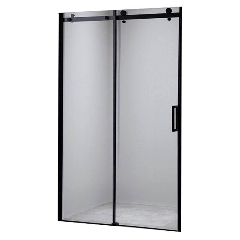 DRZWI PRYSZNICOWE PRZESUWNE DO WNĘKI SH03C CZARNE 105-110 CM 8 MM
