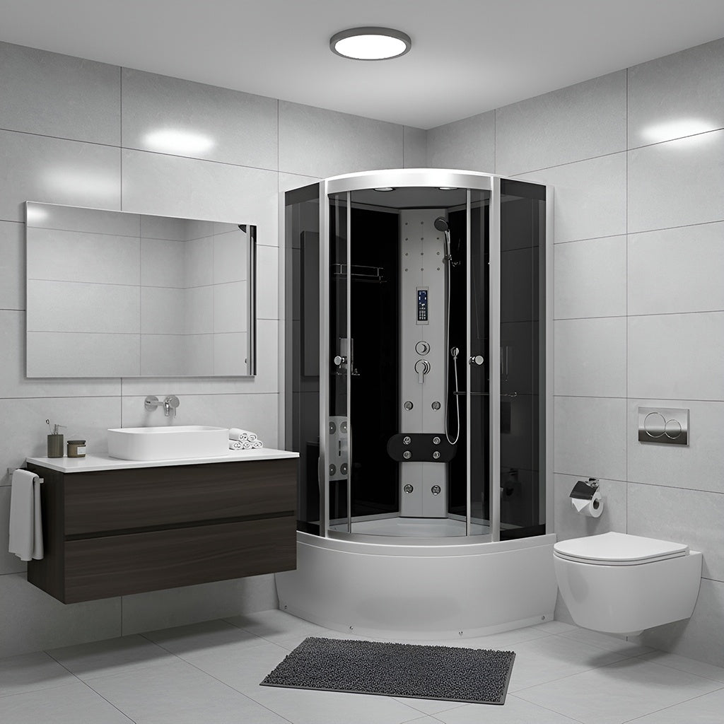 KABINA Z HYDROMASAŻEM WSH7102S 100X100 CM STERYLIZACJA OZONOWA SAUNA WSH7102S-100