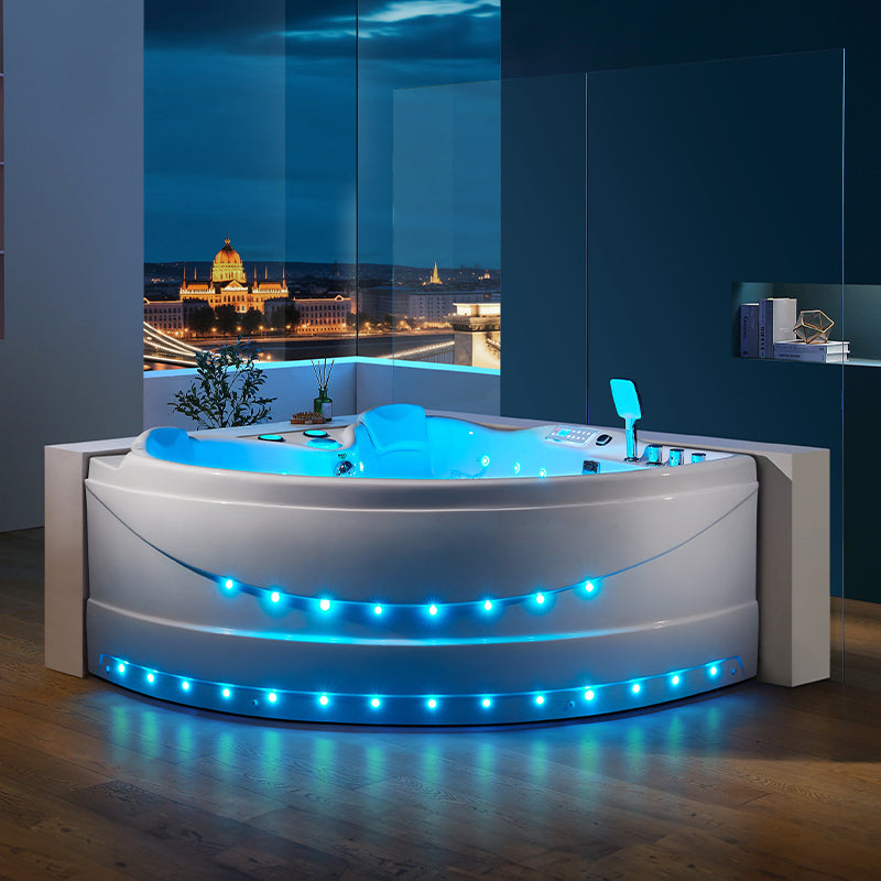 WANNA Z HYDROMASAŻEM ROMA 764 LEWA BIAŁA 150x150 CM ROMA-764-L-150
