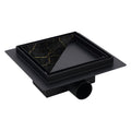 ODPŁYW LINIOWY KWADRATOWY DL06 FIX G1 CZARNY 15x15 CM DL06-FIX-G1-BL15
