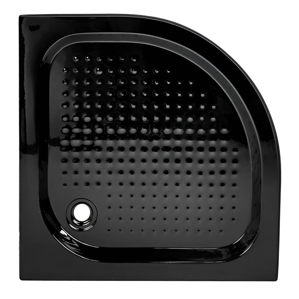 BRODZIK PRYSZNICOWY PÓŁOKRĄGŁY WYSOKI SXL01B CZARNY 90x90 CM SXL01B-BL-90
