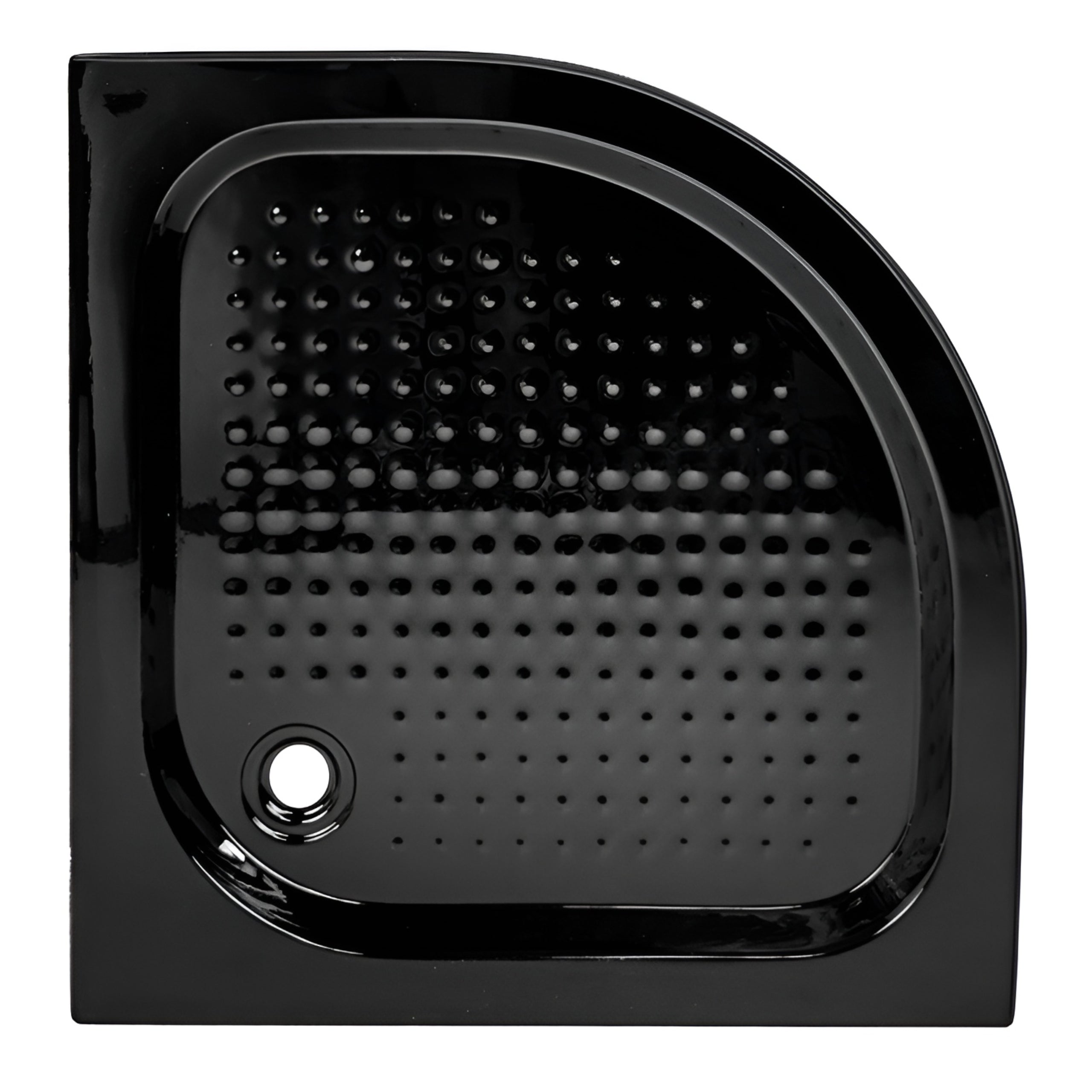 BRODZIK PRYSZNICOWY PÓŁOKRĄGŁY WYSOKI SXL01B CZARNY 90x90 CM SXL01B-BL-90