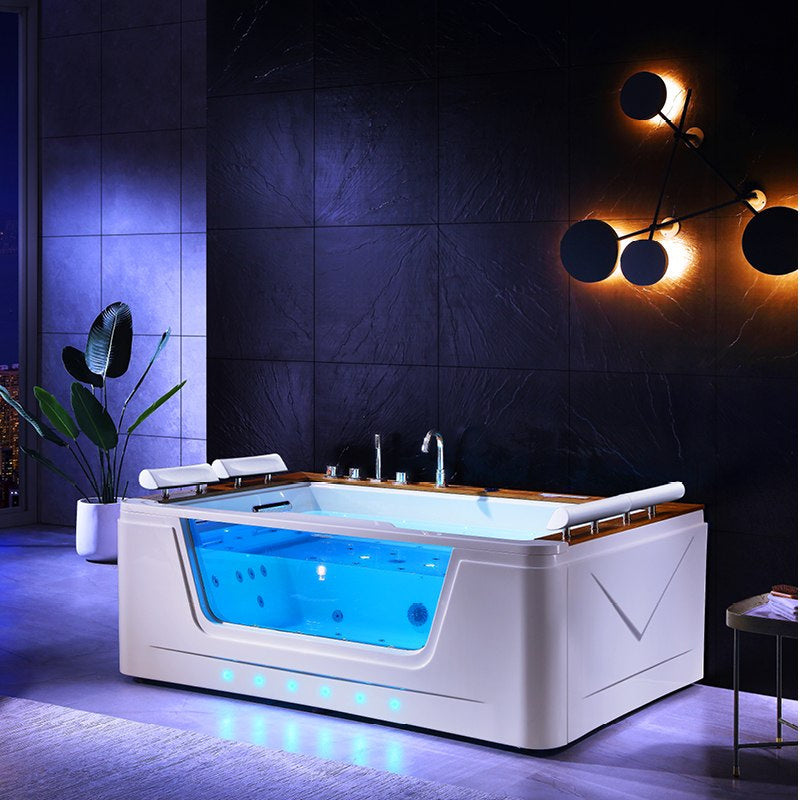WANNA Z HYDROMASAŻEM ZEFIR 934 BIAŁA 192x131 CM ZEFIR-934-192X131