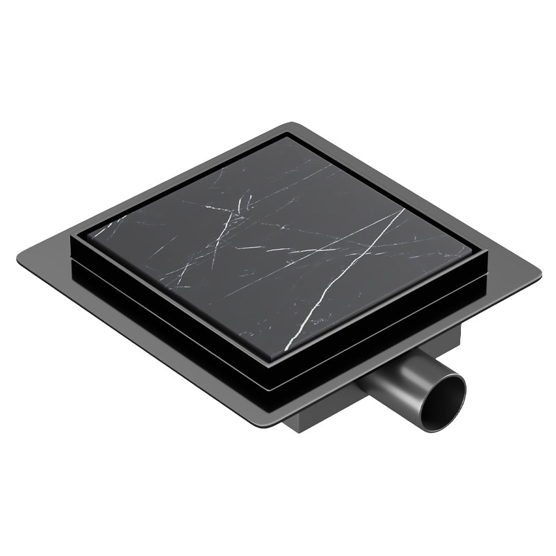 ODPŁYW LINIOWY KWADRATOWY DL06 FIX G1 CZARNY 15x15 CM DL06-FIX-G1-BL15