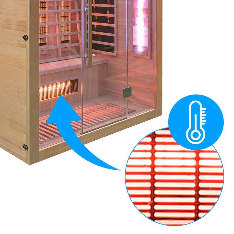 SAUNA SUCHA INFRARED NISKOTEMPERATUROWA ALTA5 3-4 OSOBOWA 175x120 CM ALTA5