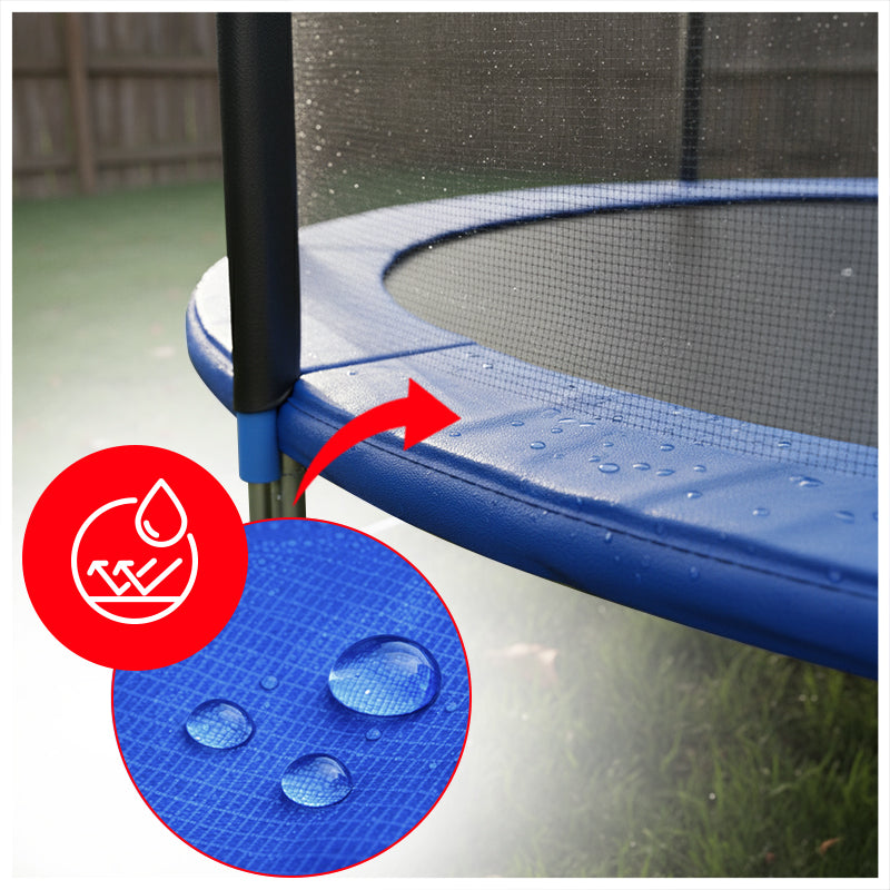 TRAMPOLINA OGRODOWA DLA DZIECI SKY 10FT CZARNO/NIEBIESKA 305 CM 10FT-SKY-305