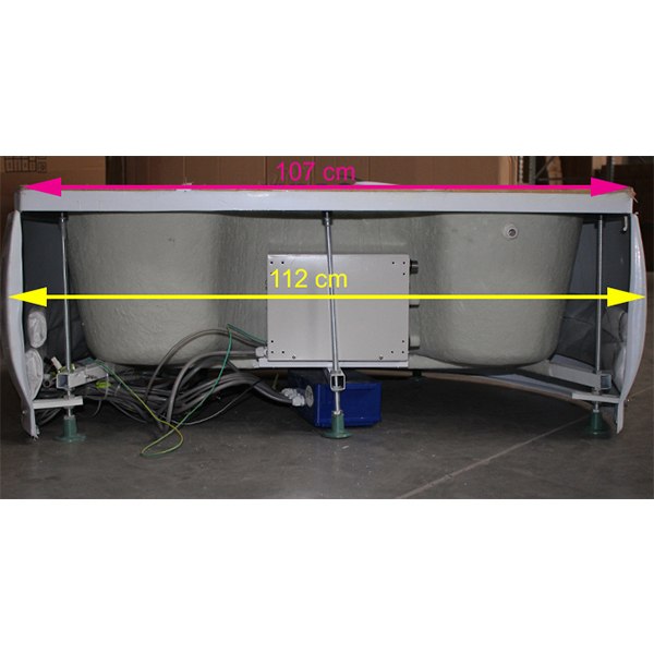 KABINA PRYSZNICOWA Z HYDROMASAŻEM WSH7128 125x90 CM WSH7128-125X90