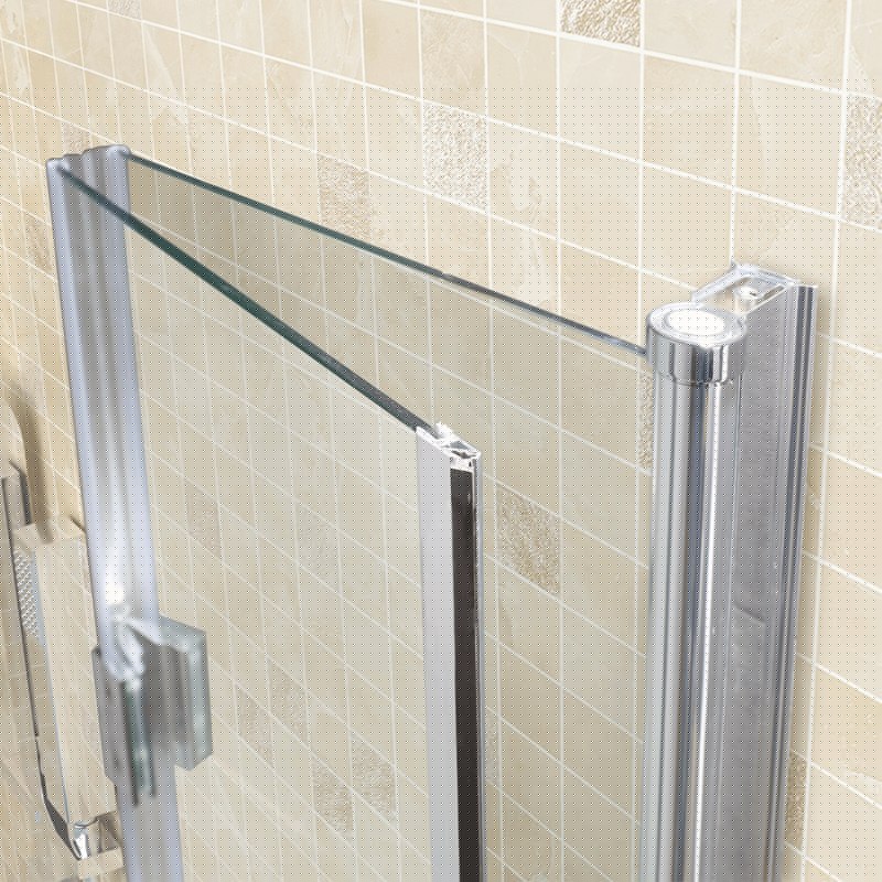 KABINA PRYSZNICOWA KWADRATOWA + BRODZIK KZ1290B/SXL02B CHROM/CZARNY 90x90 KZ1290B+SXL02B-BL