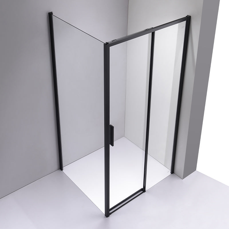 KABINA PRYSZNICOWA PROSTOKĄTNA SUPER SLIM NOVA CZARNA 100x90 CM 6 MM NOVA-BL-100X90