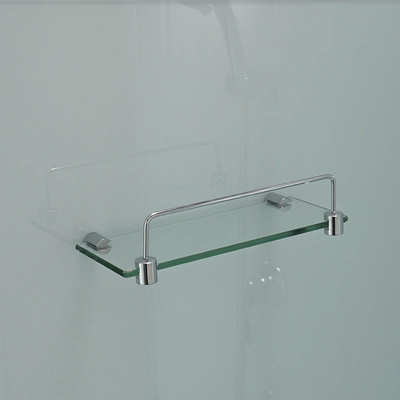 KABINA PRYSZNICOWA PÓŁOKRĄGŁA Z BRODZIKIEM WSH305A MAT CHROM 80x80 CM WSH305A-MAT-80