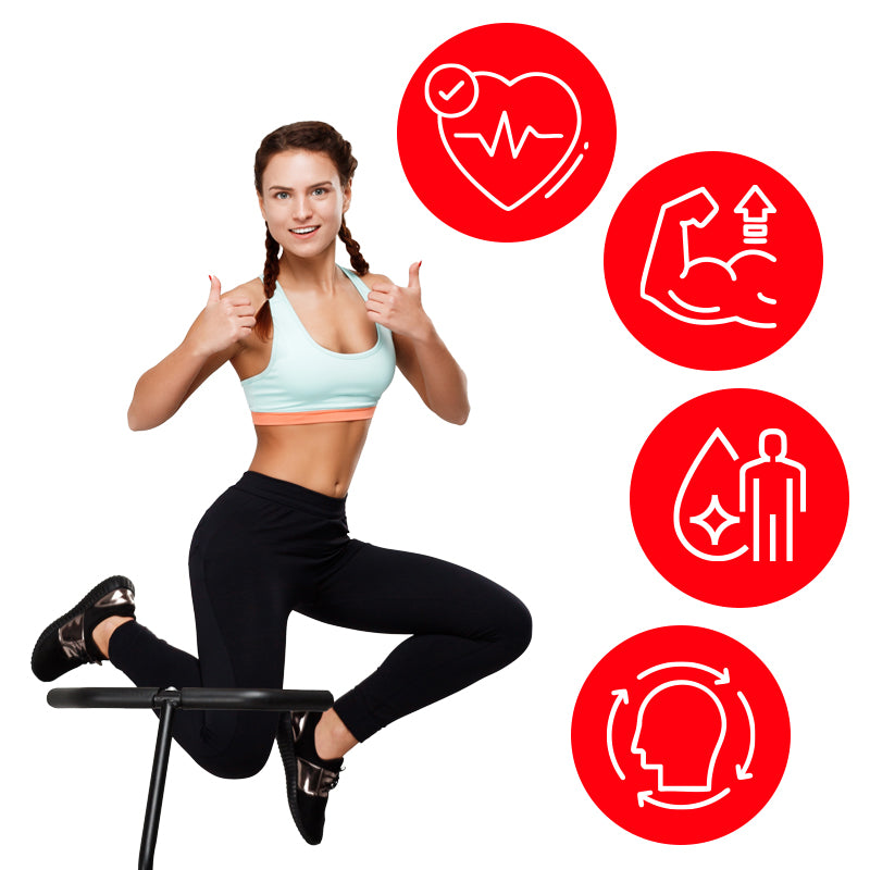 TRAMPOLINA FITNESS NIEBIESKA 130 CM TRAMP-FITNESS-130