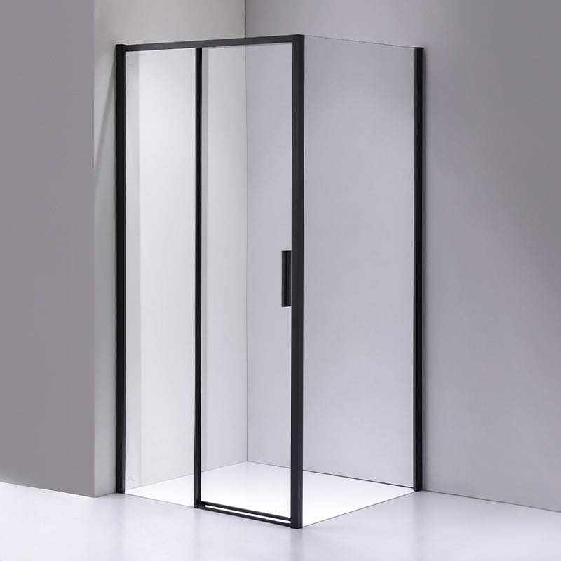 KABINA PRYSZNICOWA PROSTOKĄTNA SUPER SLIM NOVA CZARNA 100x90 CM 6 MM NOVA-BL-100X90