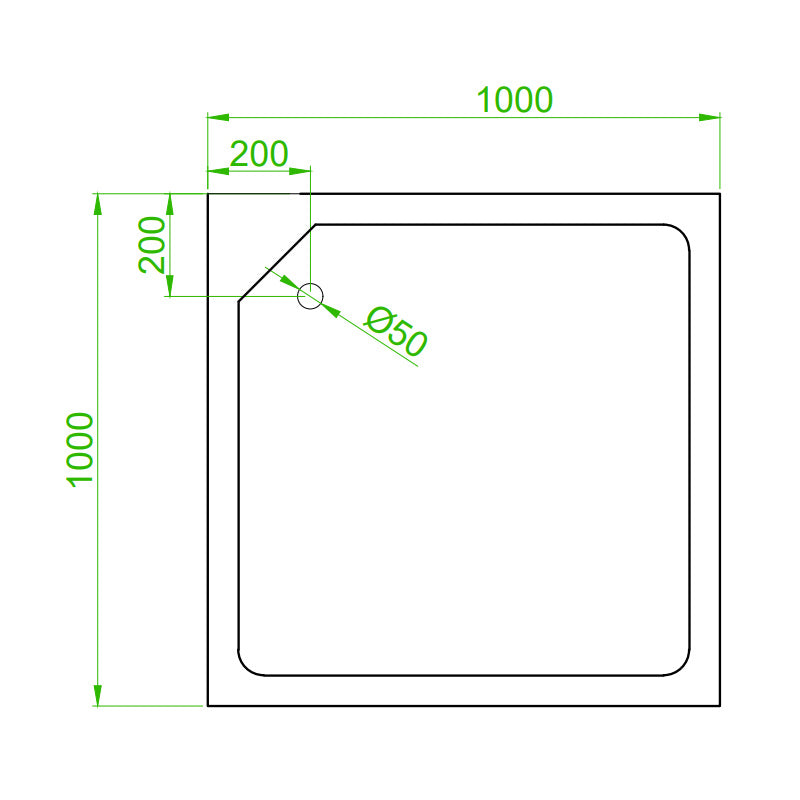KABINA PRYSZNICOWA Z HYDROMASAŻEM LISA 100x100 CM LISA-100