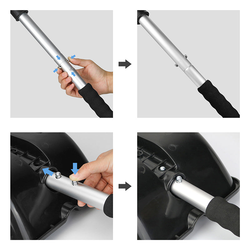 ŁOPATA DO ŚNIEGU DO ODŚNIEŻANIA DO AUTA ALUMINIOWY TRZONEK SZUFLA 84CM ARCTIC