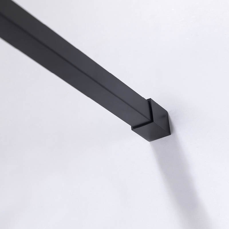 ŚCIANKA PRYSZNICOWA SH05B CZARNA 80 CM 8 MM SH05B-BL-80