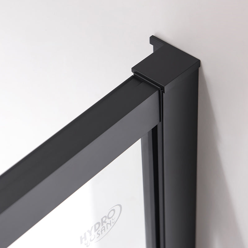 DRZWI PRYSZNICOWE SLIM NOVA NOVA CZARNE 120 CM 6 MM NOVA-BL-120