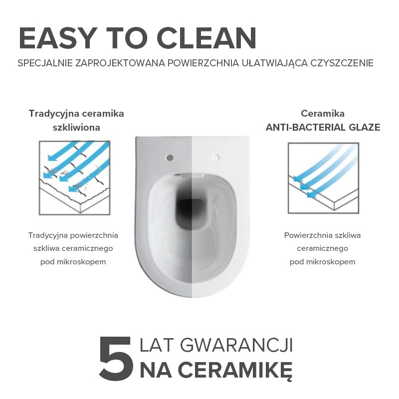 MISKA WC WISZĄCA TORNADO NERO-WH-03 BIAŁA DESKA WOLNOOPADAJĄCA DUROPLAST NERO-WH-03