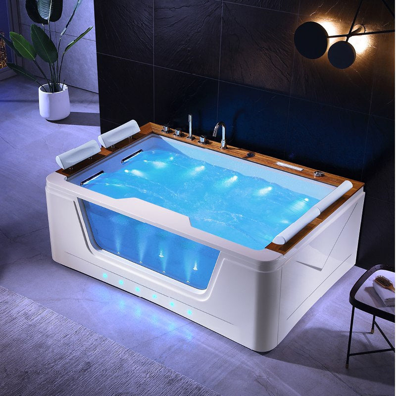 WANNA Z HYDROMASAŻEM ZEFIR 934 BIAŁA 192x131 CM ZEFIR-934-192X131