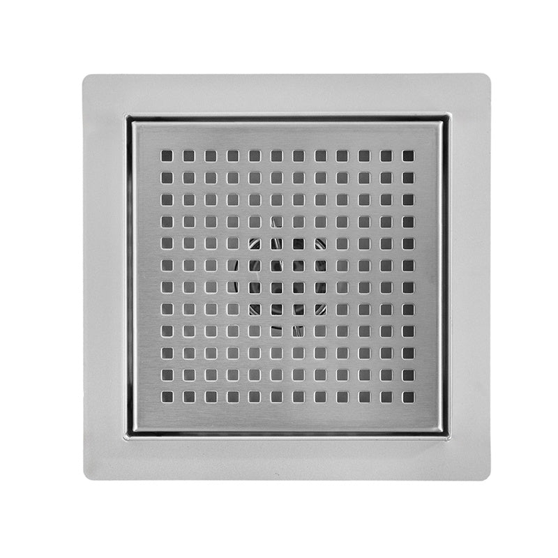 ODPŁYW LINIOWY KWADRATOWY DL08 QUBE G3 SATIN 15x15 CM DL08-QUBE-G3-ST15