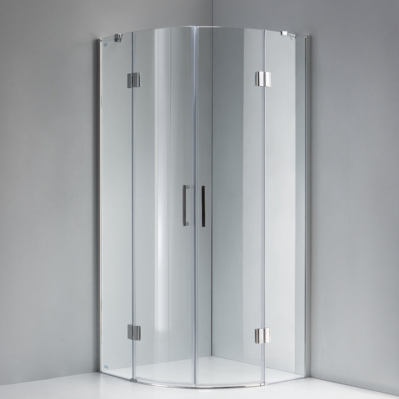 KABINA PRYSZNICOWA PÓŁOKRĄGŁA KZ92B CHROM 90x90 CM KZ92B-90
