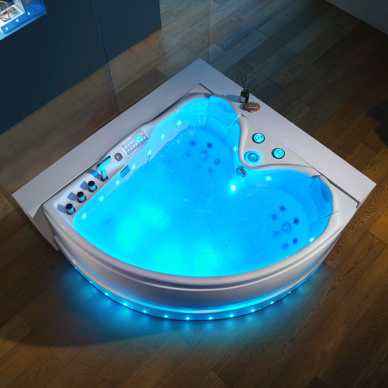 WANNA Z HYDROMASAŻEM ROMA 764 PRAWA BIAŁA 150x150 CM ROMA-764-P-150