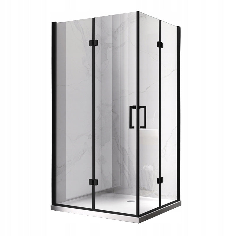 KABINA PRYSZNICOWA PROSTOKĄTNA KZ13A CZARNA 100x90 CM KZ13A-BL-100X90