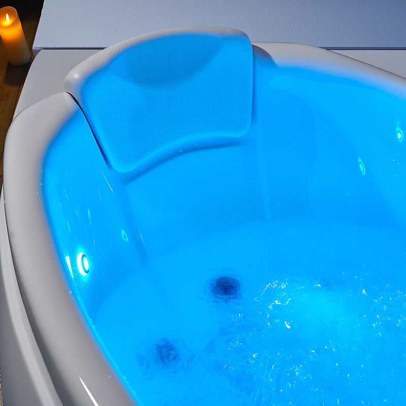 WANNA Z HYDROMASAŻEM ROMA 764 PRAWA BIAŁA 150x150 CM ROMA-764-P-150