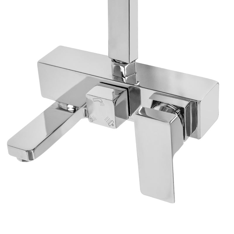 BATERIA PRYSZNICOWA ŁAZIENKOWA Z DESZCZOWNICĄ F170A CHROM F170A