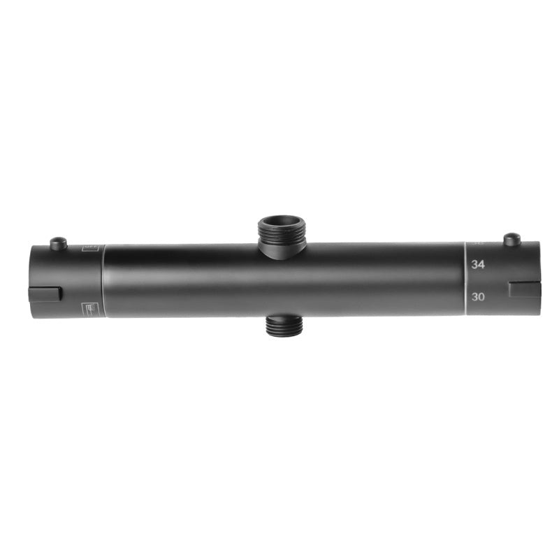 BATERIA PRYSZNICOWA Z TERMOSTATEM ŁAZIENKOWA ŚCIENNA T204B CZARNA T204B-BL
