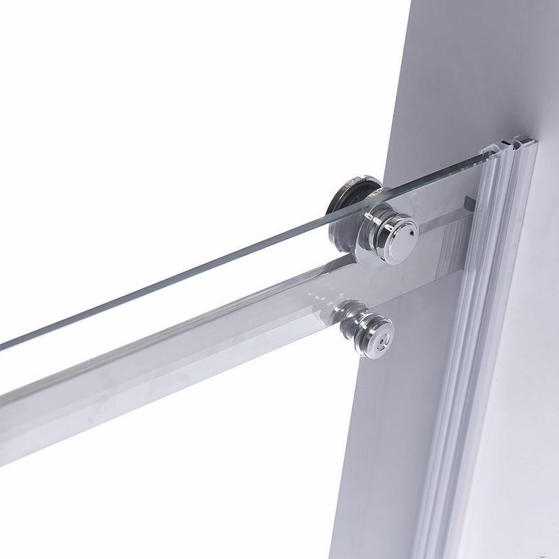DRZWI PRYSZNICOWE PRZESUWNE DO WNĘKI SH03D CHROM 115-120 CM 8 MM
