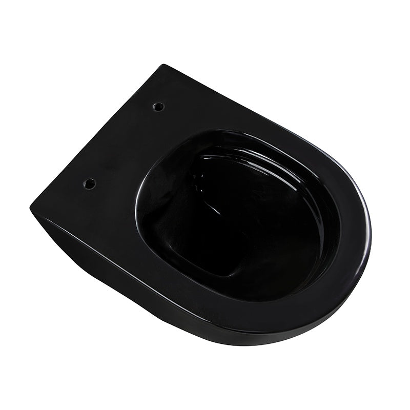 MISKA WC WISZĄCA RIMLESS MIZU-BL-RIM-03 CZARNA DESKA WOLNOOPADAJĄCA DUROPLAST MIZU-BL-RIM-03