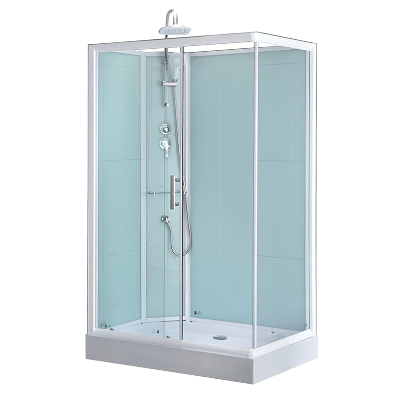 KABINA PRYSZNICOWA PROSTOKĄTNA Z BRODZIKIEM WSH307L LEWA BIAŁA 120x80 CM WSH307L-120X80