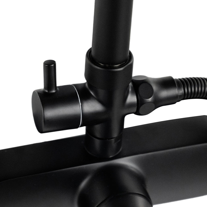 BATERIA ŁAZIENKOWA PRYSZNICOWA T206B CZARNA T206B-BL