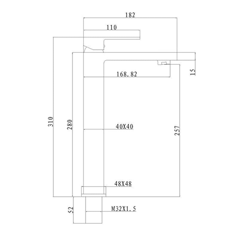 BATERIA ŁAZIENKOWA UMYWALKOWA F211HC ZŁOTA F211HC-GL