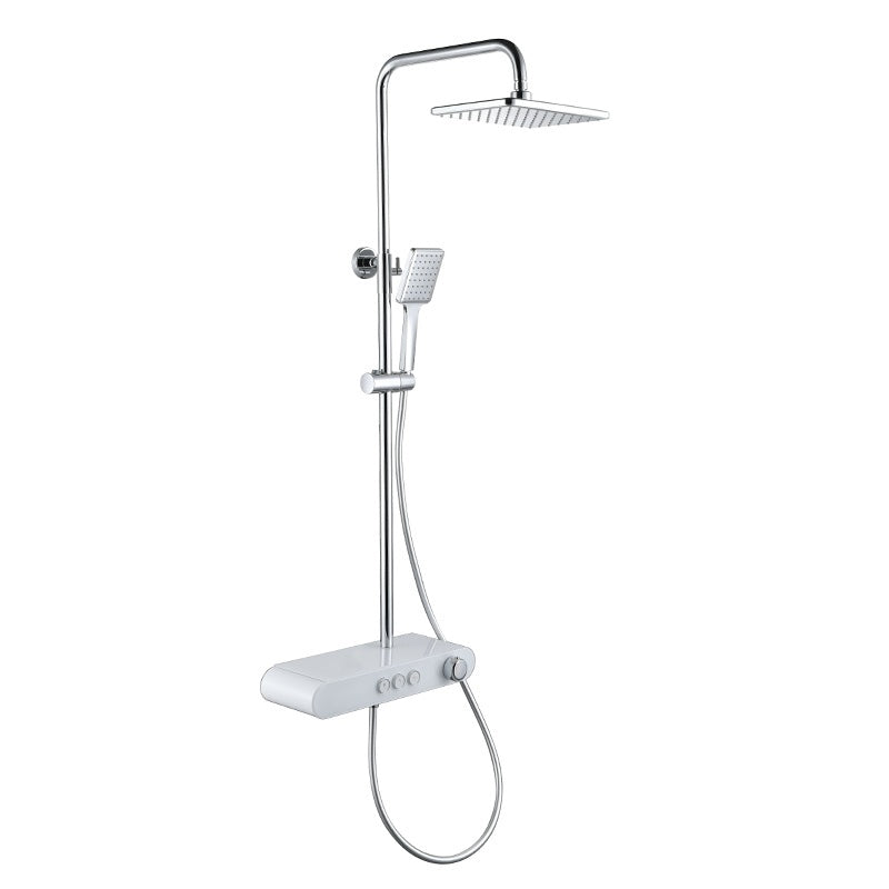 BATERIA PRYSZNICOWA ŁAZIENKOWA T700W BIAŁA LCD T700-WH