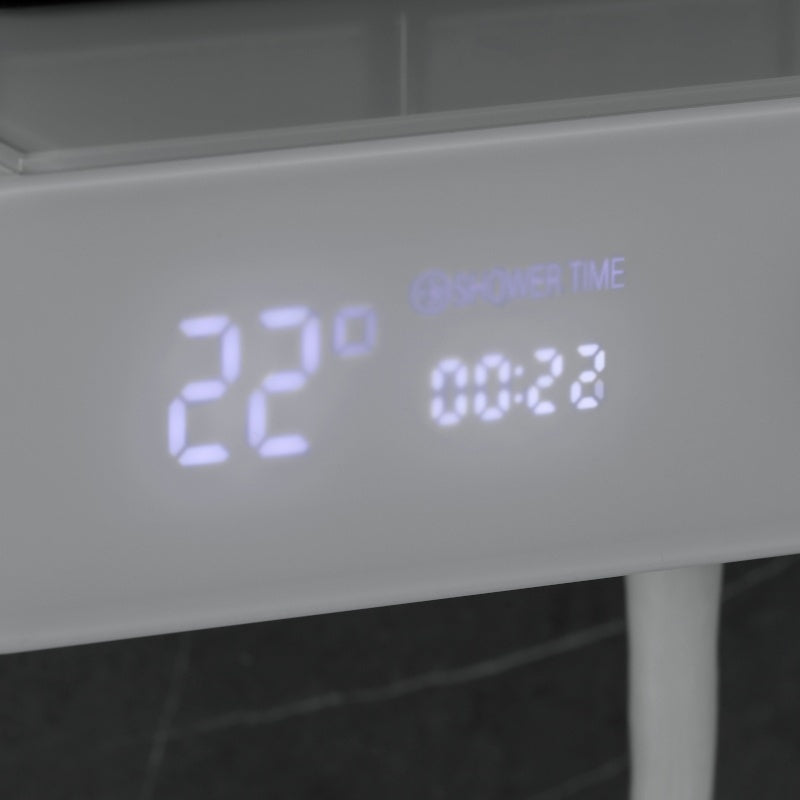 BATERIA PRYSZNICOWA ŁAZIENKOWA T700W BIAŁA LCD T700-WH