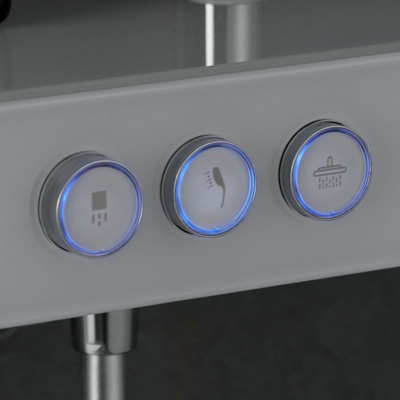 BATERIA PRYSZNICOWA ŁAZIENKOWA T700W BIAŁA LCD T700-WH