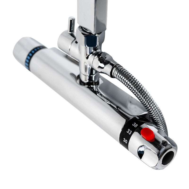BATERIA PRYSZNICOWA ŁAZIENKOWA Z DESZCZOWNICĄ T15A CHROM T15A