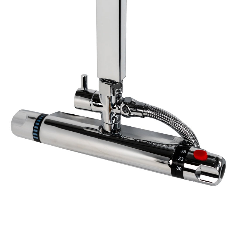 BATERIA PRYSZNICOWA ŁAZIENKOWA Z DESZCZOWNICĄ T15A CHROM T15A