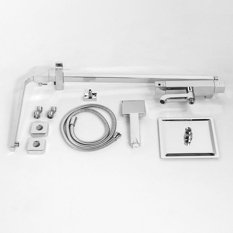 BATERIA PRYSZNICOWA Z TERMOSTATEM I DESZCZOWNICĄ T154A CHROM T154A