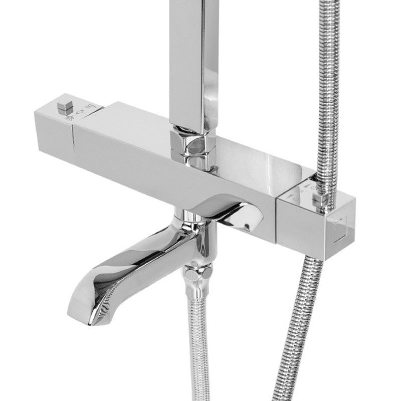 BATERIA PRYSZNICOWA Z TERMOSTATEM I DESZCZOWNICĄ T154A CHROM T154A