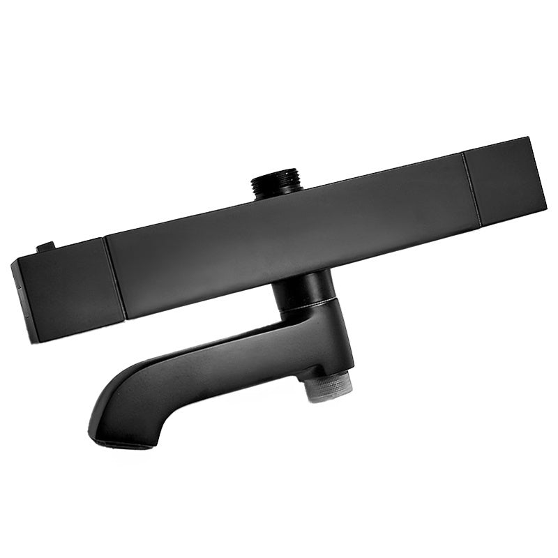 BATERIA PRYSZNICOWA Z TERMOSTATEM I DESZCZOWNICĄ T154B CZARNA T154B-BL